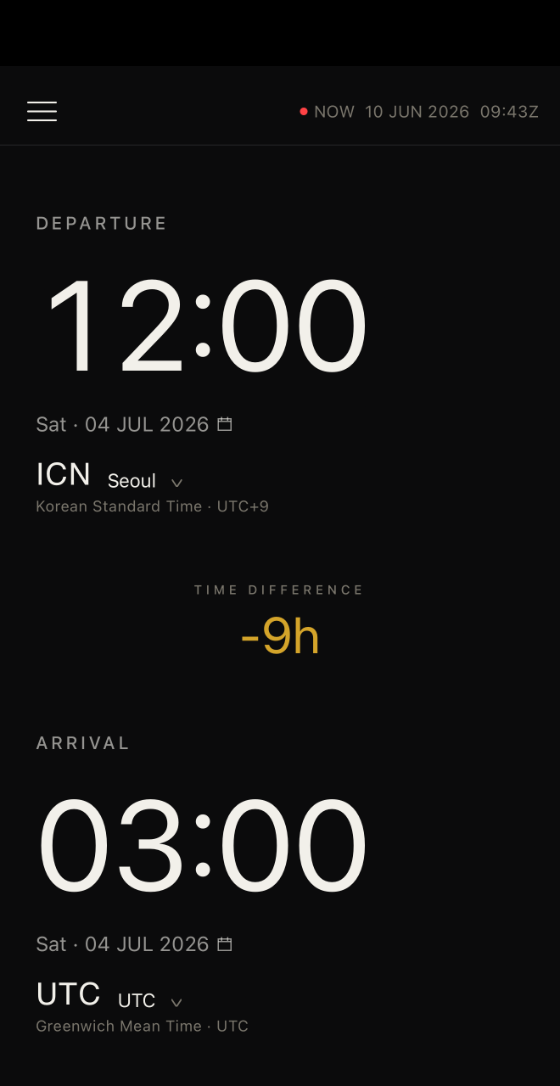 TimeConv converting Seoul local time to UTC